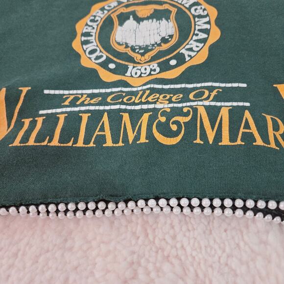 Furst of a Kind Cropped Pearl Trim Sweatshirt - Picture 3 of 5